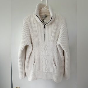 NWT Barefoot Dreams Half Zip Pullover Sweater